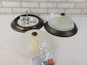 lot 357 image: (2) New Oil-Rubbed Bronze Ceiling Lights - 13 Diameter Each - NO SHIPPING