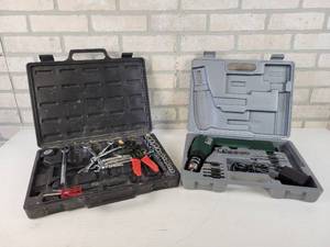 lot 361 image: DuraBuilt Cordless Drill with Charger and Case (Untested) and More