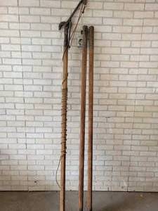 lot 389 image: Vintage Seymour Smith & Sons Wood & Brass Tree Trimmer - Overall Approx. 18 Long 0 NO SHIPPING