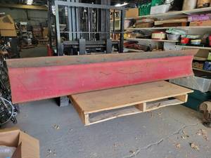 lot 6 image: Steel Back Blade - 7 x 14 with Cutting Edge - NO SHIPPING