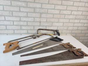 lot 393 image: (6) Assorted Hack and Wood Saws - NO SHIPPING