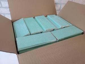 lot 410 image: Case of Approx. 3000 New Retro Sally 8 Paper Straws in Packs of (25)