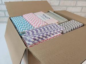 lot 417 image: Case of Approx. 3000 New Retro Sally 8 Paper Straws in Packs of (25)