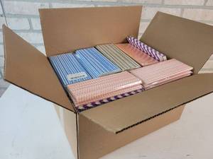 lot 418 image: Case of Approx. 3000 New Retro Sally 8 Paper Straws in Packs of (25)