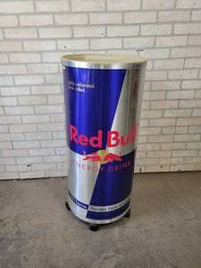 lot 532 image: Red Bull Rolling Commercial Ice Cooler - NO SHIPPING