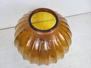 lot 540 image: Vintage Amber Light Globe - NO SHIPPING