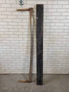 lot 610 image: Antique 2-Man Saw - NO SHIPPING