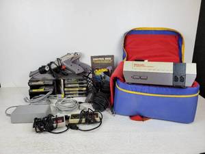 lot 641 image: Original Nintendo Entertainment System in Carrying Case with Accessories and Games