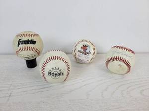 lot 674 image: Lot of (4) Baseballs - Jeff Reardon and Mankato Moondogs Autographed Ball