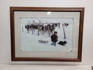 lot 737 image: Framed Print - Curious Onlookers by Robert Duncan - NO SHIPPING