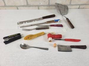 lot 549 image: Lot of Local Advertising Kitchen Utensils and More  Northwest Airlines Spoon