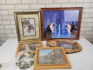 lot 572 image: Collection of Wildlife Prints and Dream Catcher - NO SHIPPING
