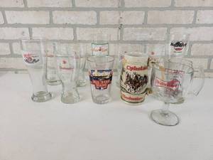 lot 744 image: (12) Assorted Beer Glasses - NO SHIPPING