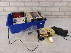 lot 910 image: N64 Controller, DVDs, XBOX 360 Games, Wii Game, PC Games and More