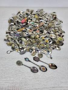 lot 936 image: Lot of Souvenir Spoons - Includes Silver Plated Pieces