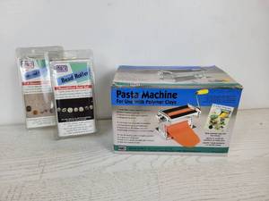 lot 971 image: AMACO Pasta Machine and Jewelry Making Accessories
