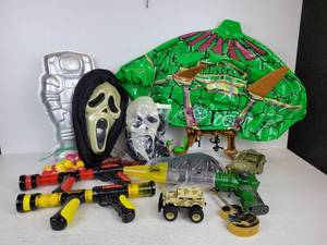 lot 988 image: Lot of Toys - TMNT, Power Popper Pop Guns, and More