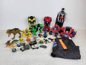 lot 989 image: Lot of Toys - Spider-Man, Batman, Transformers, Jurassic World, and MORE