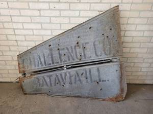 lot 786 image: Antique Galvanized Steel Windmill Vane - Challenge Co. Batavia, ILL - NO SHIPPING