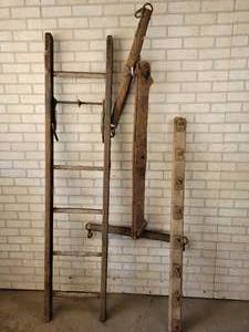 lot 788 image: Antique Wood Ladder Section for Dcor (76 x 17), Evener and More - NO SHIPPING