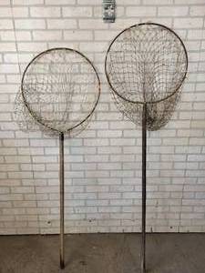 lot 799 image: (2) Antique Fish Nets - NO SHIPPING