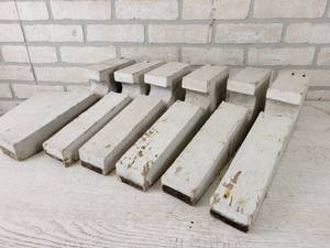 lot 995 image: (6) Antique Architectural Salvage Wood Blocks - Approx. 16.5 x 5.5 x 2.5 Each - NO SHIPPING
