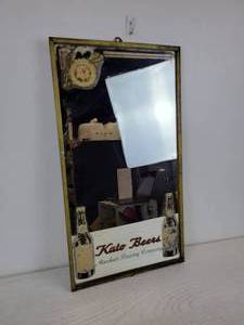 lot 1004 image: Kato Beers Mankato Brewing Company Wall Mirror - NO SHIPPING