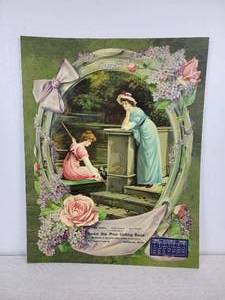 lot 1017 image: Embossed 1905 Calendar - Boston One Price Clothing House, Mankato, MN - Mounted on Matboard