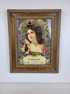 lot 1018 image: Embossed 1906 Calendar - The Commercial Bank, Laredo, Missouri - Mounted and Framed