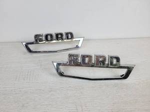 lot 1031 image: Pair of Original Early 1960s Ford Truck Hood Side Emblem - C4TB-81020A68-B