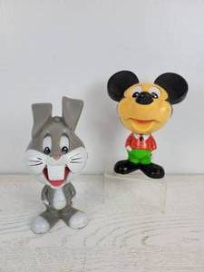 lot 1115 image: Vintage 1970s Mattel Talking Characters - Bugs Bunny and Mickey Mouse