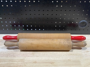 Two Vintage All Wood Rolling Pins