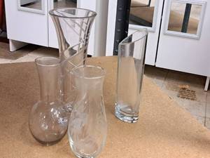 lot 61 image: Lot of (4) Glass Table Vases
