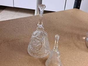 lot 62 image: Lot of (2) Glass Bells