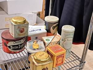 lot 157 image: Lot of (9) Collectible Tins