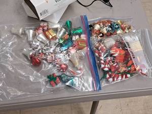 lot 184 image: Lot of (3 Bags) Assorted Holiday Ornaments