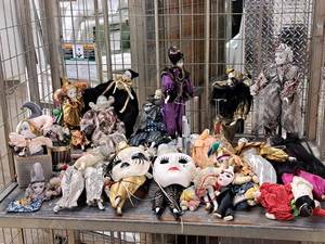 lot 188 image: Lot of (Over 30) Clown Collection - Masks, Dolls