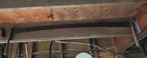 lot 23 image: Vintage Two Man Crosscut Logging Saw
