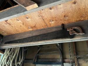 lot 24 image: Vintage Crosscut One or Two Man Logging Saw