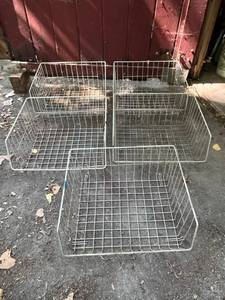lot 50 image: Metal Storage Baskets (15 x 18.5)