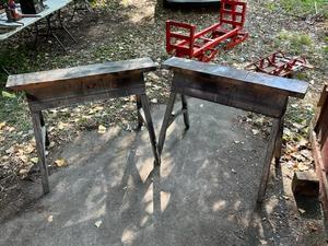 lot 69 image: Vintage Handy Horse Folding Collapsible Saw Horses #2