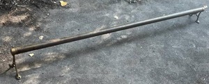 lot 75 image: Amazing Vintage 72 Brass Bar Footrail