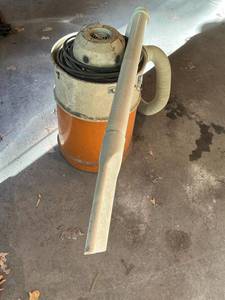 lot 89 image: Vintage Metal Barrel Vacuum Cleaner