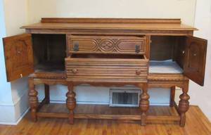 lot 15 image: Antique 1920s Virginia House Buffet The Perfect Piece for Your Roaring 20s Home