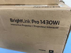 lot 7 image: Epson BrightLink Pro 1430wi Widescreen HD Interactive Projector System
