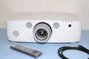 lot 22 image: NEC PA550W 5500 ANSI Lumen Widescreen Advanced Home Theater HD 3LCD Projector w NP13ZL Zoom Lens & More