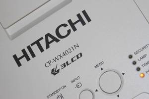 lot 75 image: Hitachi CP-WX4021N WXGA High-Definition 4000-Lumen Home Theater 3LCD Video Projector  Projection System & Ceiling Mount