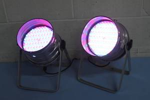 lot 106 image: Pair of AuroraE Professional LED Spot  Theater  Stage Lights  Lighting