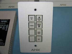 lot 131 image: AMX Control Pad, Multi Link Panels with HDMI and PoE Injectors