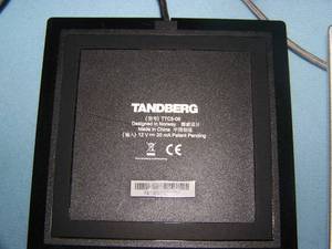 lot 136 image: (3) Tandberg Tabletop Expansion Microphones and extra mic cords